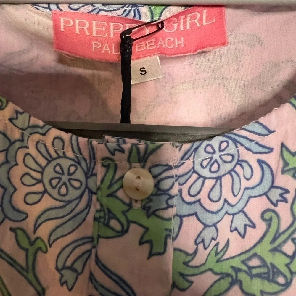 NWT Juliet‎ Dunn London pink dress Preppy Girl Palm Beach dress